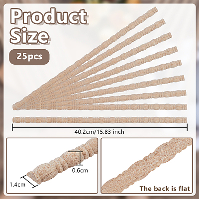 25Pcs Wood Ceiling Molding AJEW-OC0014-96A-1