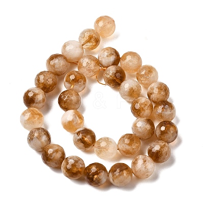Heated Natural Citrine Beads Strands G-D359-A01-12mm-1