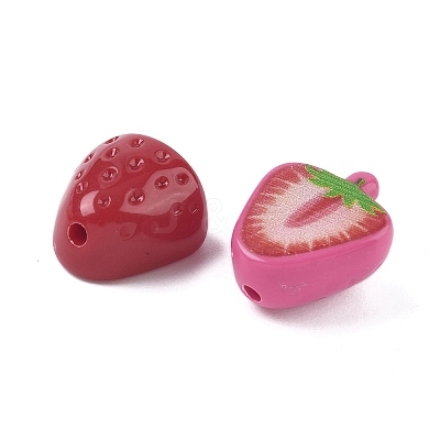 Opaque Acrylic Beads SACR-B008-01A-1