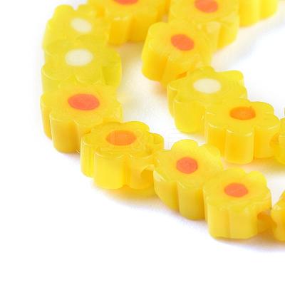 Handmade Millefiori Glass Bead Strands LAMP-J035-6mm-06-1