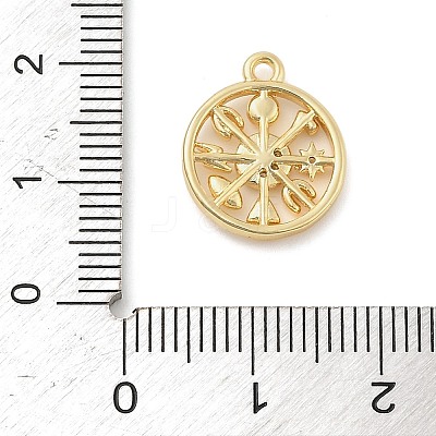 Brass Micro Pave Cubic Zirconia Pendants LS-KK-I380-20G-1