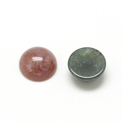 Natural Indian Agate Cabochons X-G-R416-12mm-14-1