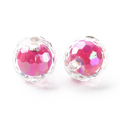 Transparent Acrylic Beads TACR-S152-14B-1