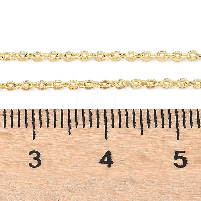 Brass Cable Chain Necklaces NJEW-E151-03G-1