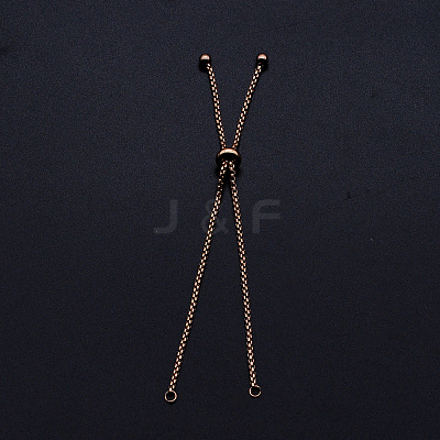 Adjustable 201 Stainless Steel Slider Bracelets Making STAS-S105-JN646-3-1