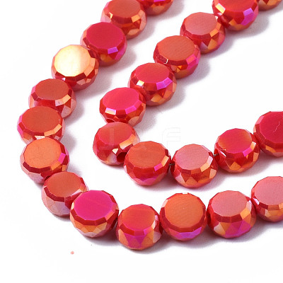 Electroplate Glass Beads Strands EGLA-Q125-002-A05-1