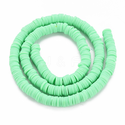 Handmade Polymer Clay Bead Strands CLAY-T002-6mm-51-1