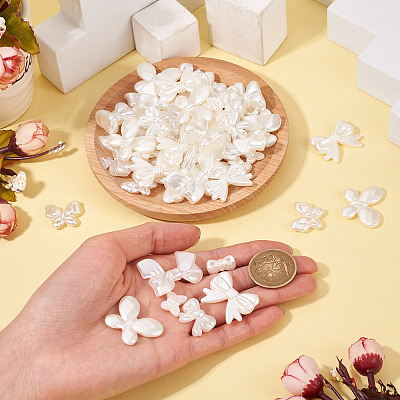332Pcs 9 Styles ABS Plastic Imitation Pearl Beads KY-TA0001-50-1