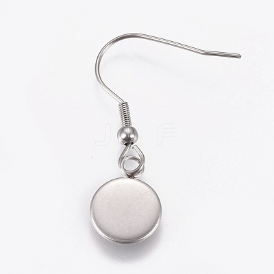Stainless Steel Dangle Earrings EJEW-WH0001-A05-1