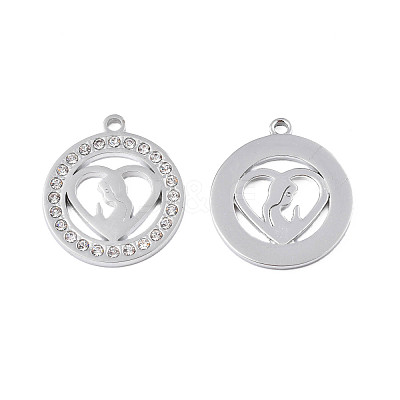 304 Stainless Steel Pendants STAS-N095-152-1