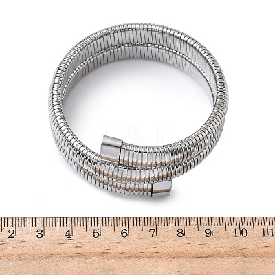 304 Stainless Steel Snake Chain Bangles BJEW-F522-01P-1