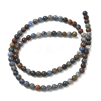 Natural Dumortierite Beads Strands G-F826-A01-4mm-1