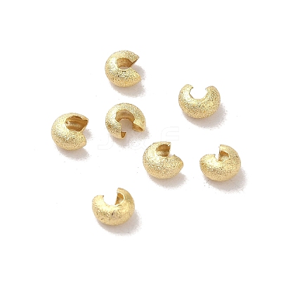 Brass Crimp Beads Covers FIND-Z039-07A-G-1