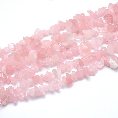 Natural Rose Quartz Beads Strands X-G-O049-B-60-1