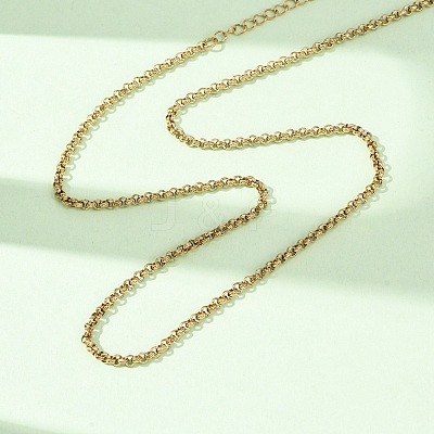 2.5MM 304 Stainless Steel Rolo Chain/Pea Chain Necklaces SA-CBA4160-23G-1