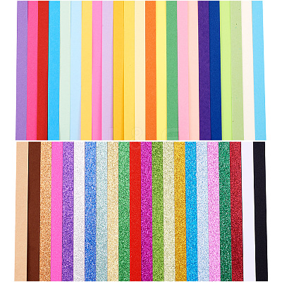 2 Bags 2 Styles Lucky Star Origami Paper DIY-TA0009-55-1