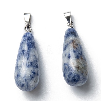 Natural Blue Spot Jasper Pendants G-F707-13-1