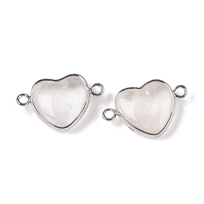 Natural & Synthetic Mixed Stone Love Heart Pendants G-T138-205M-P-1