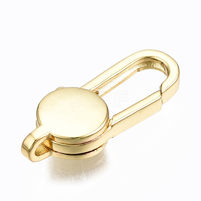 Brass Lobster Claw Clasps KK-S362-009A-G-NR-1