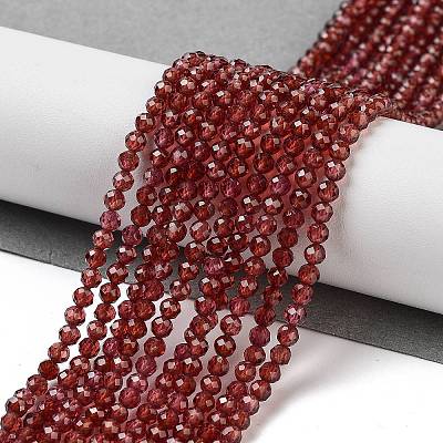 Natural Garnet Beads Strands X-G-B088-C11-03-1