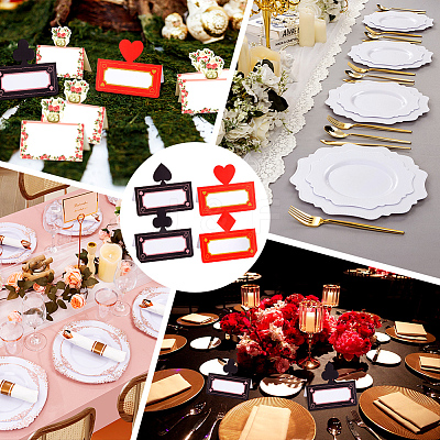 72Pcs 4 Styles Paper Table Place Cards Sets DIY-BC0016-97-1