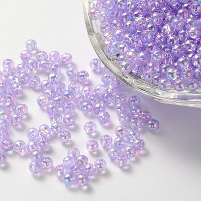 Eco-Friendly Transparent Acrylic Beads PL733-1-1