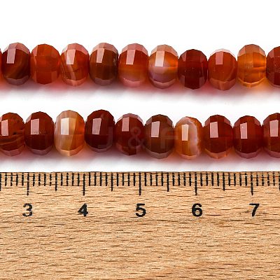 Natural Banded Agate Beads Strands G-P587-D03-02C-1