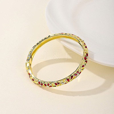 Fashionable Casual Retro Alloy Enamel Hinged Bangles for Women DG9304-5-1