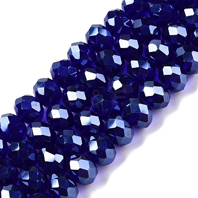 Electroplate Glass Beads Strands LS-EGLA-A044-T8mm-A06-1