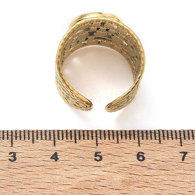 304 Stainless Steel Cuff Ring Components SA-CBA37BC-15C-G-1