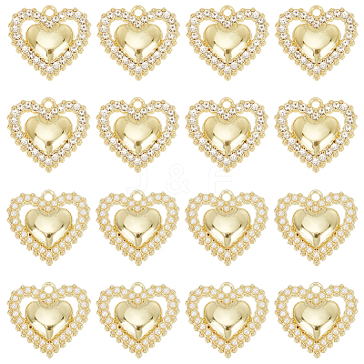 16Pcs 2 Style Alloy Pendants FIND-PH0007-23-1