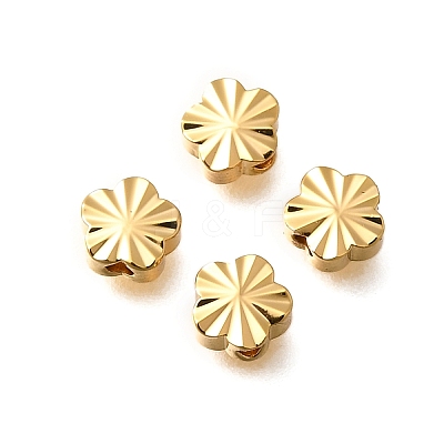Brass Textured Beads KK-Z092-01F-G-1