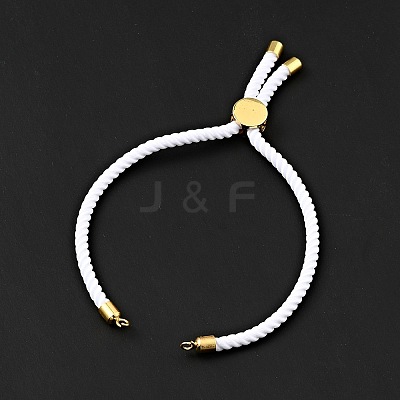 Half Finished Twisted Milan Rope Slider Bracelets FIND-G032-01G-20-1