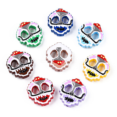20Pcs Opaque Acrylic Beads OACR-CJ0001-57-1
