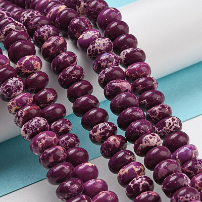 Synthetic Imperial Jasper Dyed Beads Strands G-D077-E01-01E-1