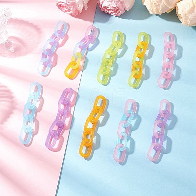 10Pcs Acrylic Handmade Cable Chains AJEW-JB01366-1