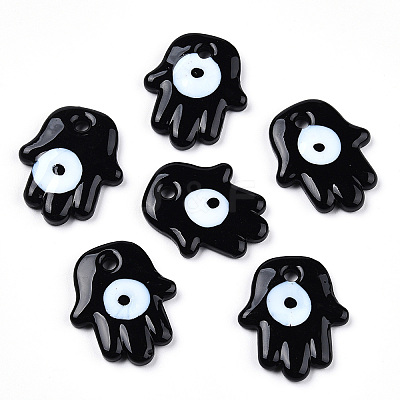 Opaque Handmade Lampwork Pendants LAMP-T011-15-A01-1