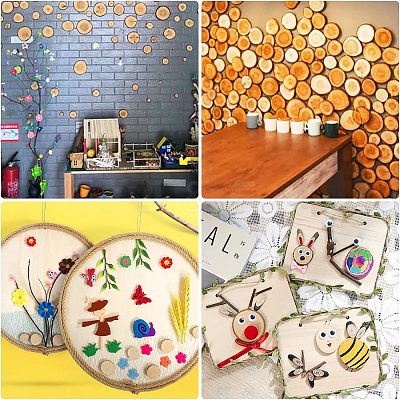 Beech Wooden Round Pieces WOOD-OC0002-37-1
