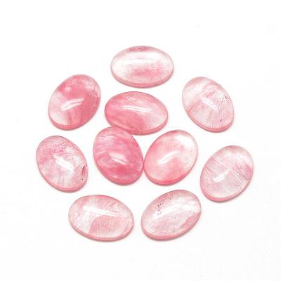 Watermelon Stone Glass Cabochons G-R415-14x10-40-1