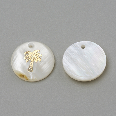 Freshwater Shell Pendants X-SHEL-Q010-008G-1