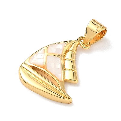 Brass Enamel Pendants KK-H534-04G-01-1