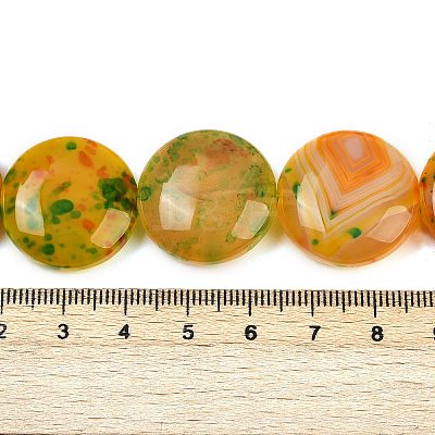 Dyed Natural Agate Beads Strands G-U029-G01-1