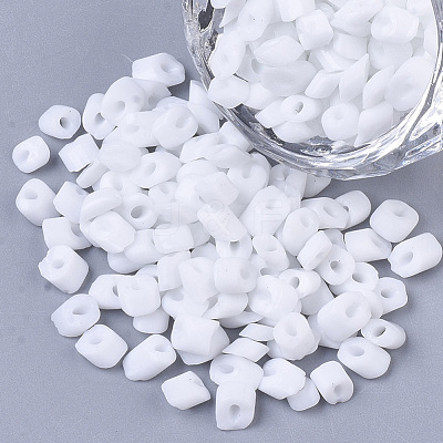 6/0 Baking Paint Glass Seed Beads SEED-S034-A15-1
