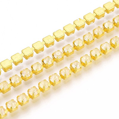 Iron Rhinestone Cup Chains CH-T006-05A-10-1
