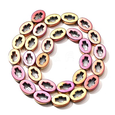 Electroplated Synthetic Non-magnetic Hematite Beads Strands G-L613-Z01-03-1