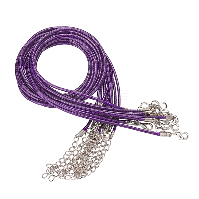 Waxed Cord Necklace Making X-NCOR-T001-06-1