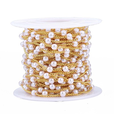 Handmade Brass Chains CHC-WH0006-02G-1
