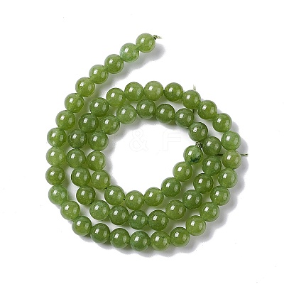 Natural White Jade Beads Strands G-I334-06A-1