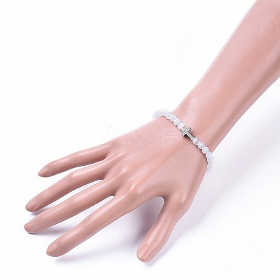 Cat Eye Stretch Bracelets BJEW-JB04589-1