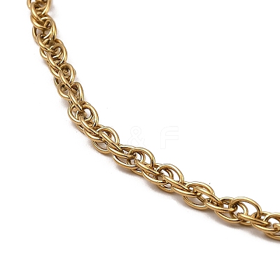 304 Stainless Steel Mesh Chain Necklace BJEW-B072-02G-1